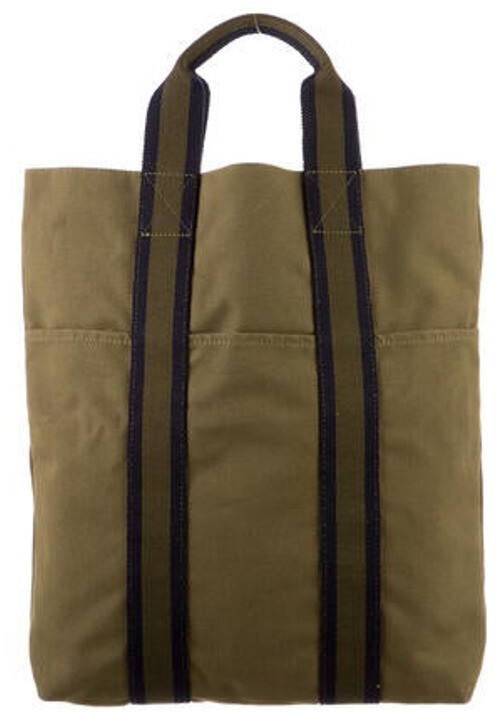 Hermes Fourre-Tout Cabas Green - ShopStyle Tote Bags