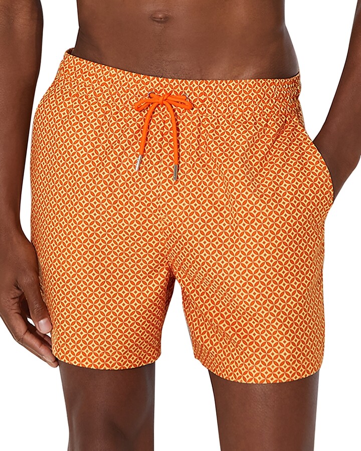 Reiss Drawstring Geo Print Swimsuit