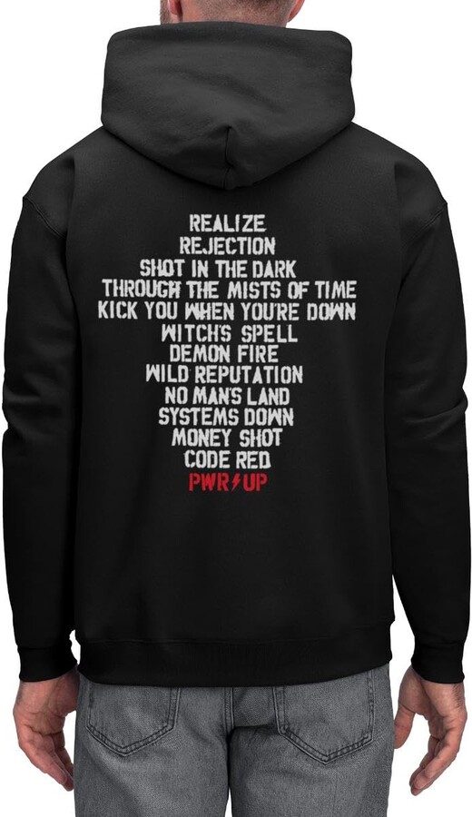 Spreadshirt AC/DC Power Up Tour Logo PWR/UP with Backprint Men's Hoodie