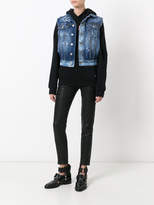Thumbnail for your product : DSQUARED2 rough denim sleeveless jacket