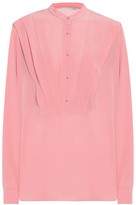 Thumbnail for your product : Stella McCartney Pleated silk-crepe blouse
