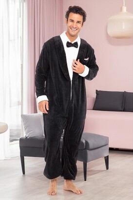 Alexander Del Rossa ADR Men' Tuxedo Adult Oneie, Pluh Fleece Novelty Pajama  Set 3X Large - ShopStyle