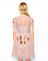 Thumbnail for your product : ASOS  Embellished Flowers Dress