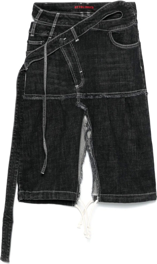Ottolinger Wrap Denim Skirt