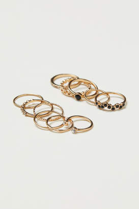 H&M 11-pack Rings - Gold