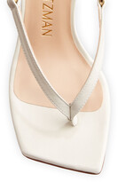 Thumbnail for your product : Stuart Weitzman Lalita 75 Thong Harness Ankle-Tie Sandals
