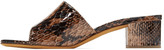 Thumbnail for your product : Maryam Nassir Zadeh Brown Python Agatha Sandals