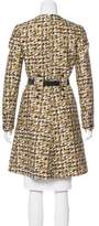 Thumbnail for your product : Louis Vuitton Belted Jacquard Coat