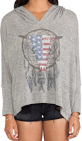 Thumbnail for your product : Lauren Moshi Wilma Flag Bull Hoodie Sweater