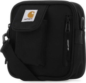 Carhartt Logo Patch Zip-up Messenger Bag in Black