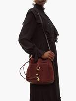 Thumbnail for your product : See by Chloe Tony Medium Suede Bucket Bag - Womens - Burgundy