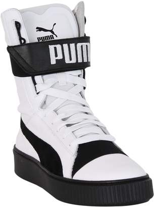 Puma White Platform Boot Sneakers
