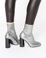 Thumbnail for your product : Senso Umar Ii Silver Stardust Stretch Sock Boots