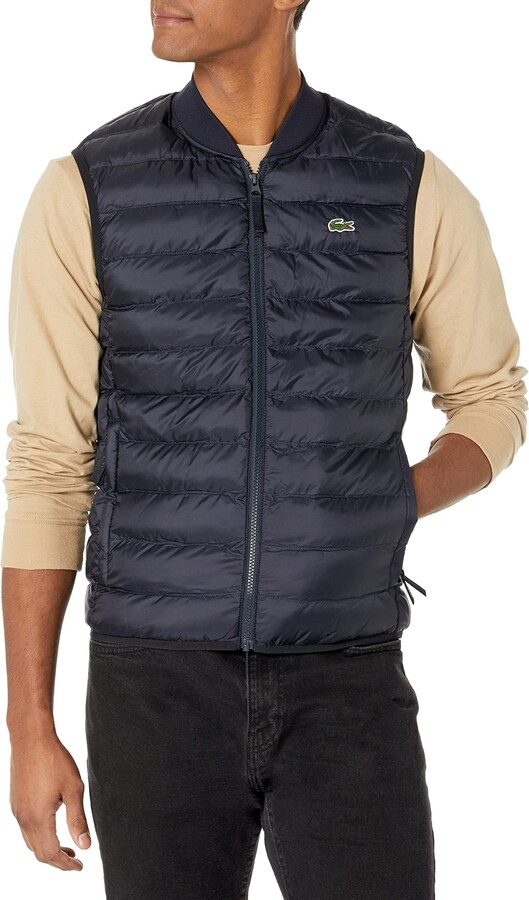 Lacoste Men's Padded WaterRepellent Vest Jacket ShopStyle Outerwear
