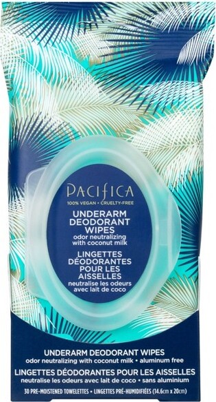 Pacifica PacificaCoconutmilk&EssentialOilsUnderarmDeodorantWipes-30ct