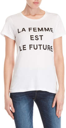 French Connection La Femme Est Le Future Tee