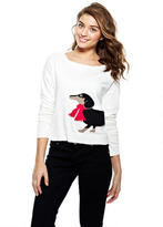 Thumbnail for your product : Delia's Dachshund Sweater