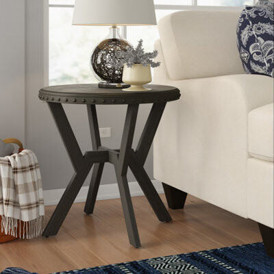Three Posts Bairoil Cross Legs End Table