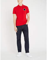 Thumbnail for your product : Moncler Logo-patch cotton-piqué polo shirt