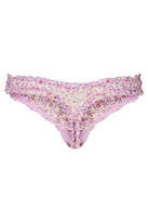 Thumbnail for your product : Topshop Lilac scatter floral thong