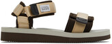 Thumbnail for your product : Suicoke Beige & Brown CEL-V Sandals