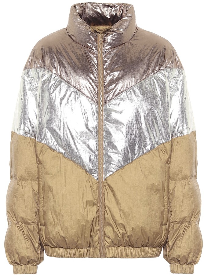 Etoile Isabel Marant Kristeno metallic puffer jacket - ShopStyle