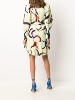 Thumbnail for your product : A.L.C. Graphic Print Wrap Dress