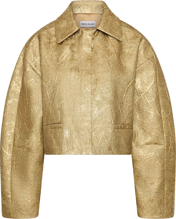 Rebecca Vallance Solana metallic-effect jacket