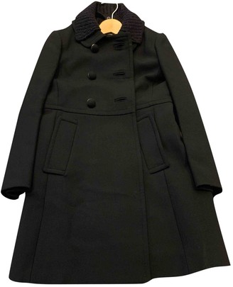 Prada Black Polyester Coats