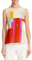 Thumbnail for your product : Akris Silk Crepe Mural Blouse