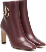 Thumbnail for your product : Jimmy Choo Minori 85 leather ankle boots
