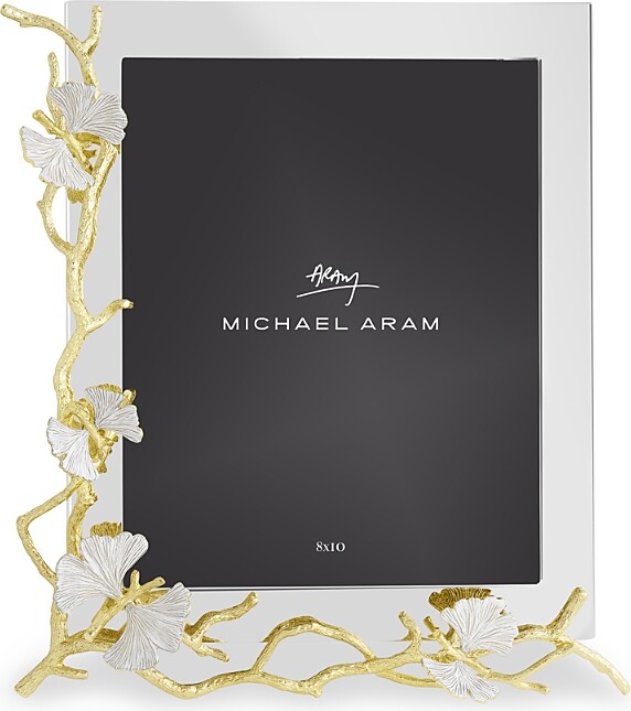 Michael Aram Butterfly Ginkgo Gold Reflective Frame, 8 x 10