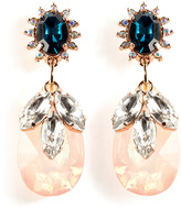 Thumbnail for your product : Mawi Rose Gold-Plated Daisy Gemstone Earrings and Teardrop in Pink