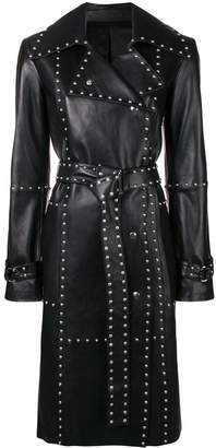 Helmut Lang studded leather trench