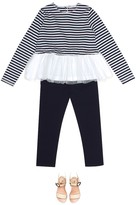 Thumbnail for your product : Il Gufo Embellished striped cotton shirt