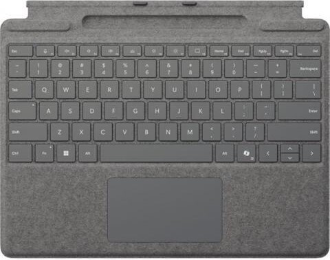 Microsoft Surface Pro Keyboard for Pro (11th Edition), Pro 9, and Pro 8 with Pen Storage Platinum