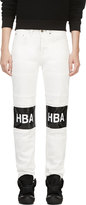 Thumbnail for your product : Hood by Air SSENSE Exclusive White Denim Logo Tarred Hockey Jean