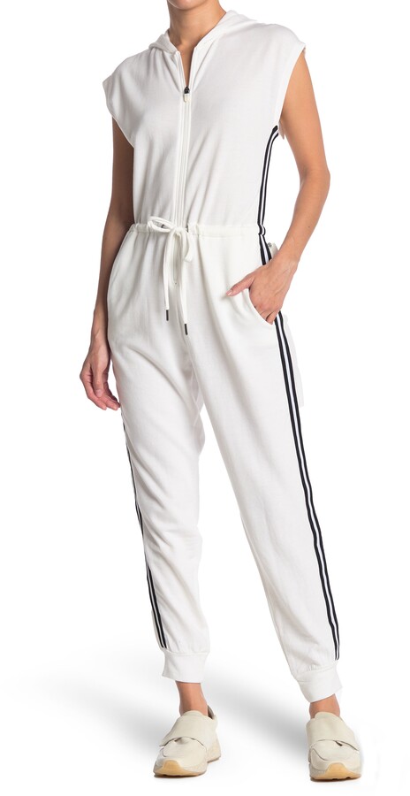 Max Studio Mongolia Hooded Sleeveless Zip Front Jumpsuit Shopstyle