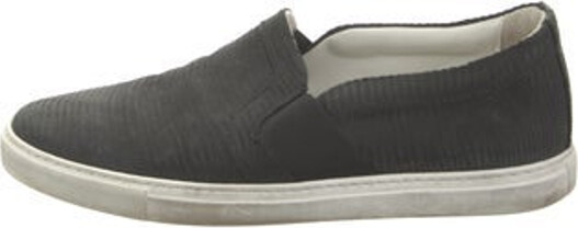 Lanvin Leather Slip-On Sneakers Black Round-Toes Lace-Up Closure at Uppers Unfortunately, due to restrictions, this item may not be eligible for shipping in all areas. | Lanvin Leather Sneakers in Black, Women's IT 41 | 11