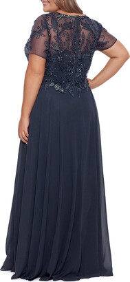 Xscape Evenings Beaded Chiffon A-Line Gown