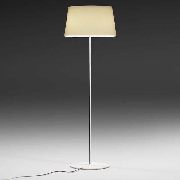 Vibia Warm 4905 Screen Shade Floor Lamp in Cream, Size: 3 light