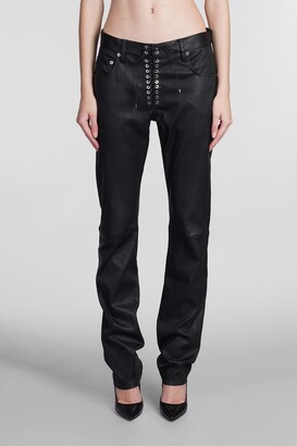 Ludovic de Saint Sernin Pants In Black Leather - ShopStyle
