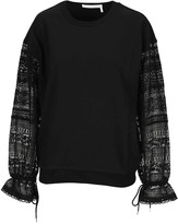 Thumbnail for your product : See by Chloe Embroidered Sleeve Sweatshirt