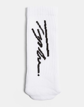 Topman Signature tube socks in white - ShopStyle