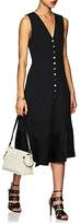 Thumbnail for your product : Derek Lam Women's Snap-Front Cady V-Neck Midi-Dress - Black