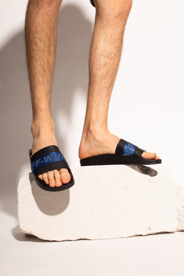 off white slides for men