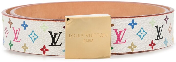 beskyttelse nåde definitive Louis Vuitton 2004 pre-owned Monogram-print belt - ShopStyle