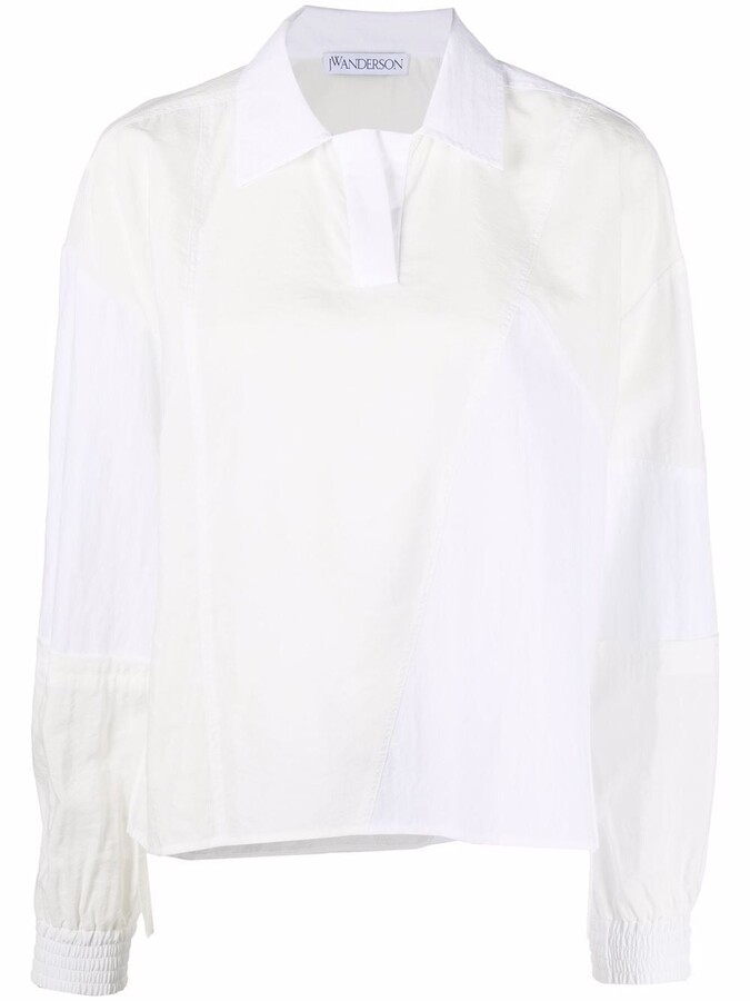 White High Collar Blouse | Shop the world's largest collection of 