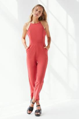 Urban Outfitters Hattie High-Neck Linen Jumpsuit