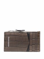 Thumbnail for your product : Alexander McQueen Crocodile-Effect Leather Wallet